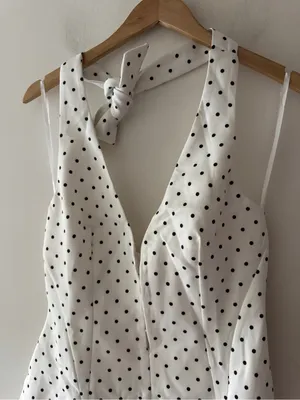 One and Only Collective Polka Dot Halter Style Mini Dress thumbnail 4