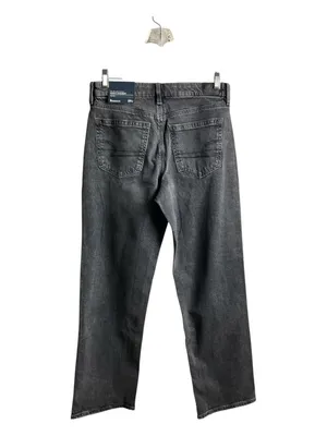 American Eagle Outfitters Straight High-Rise Jeans in Charcoal Black thumbnail 3
