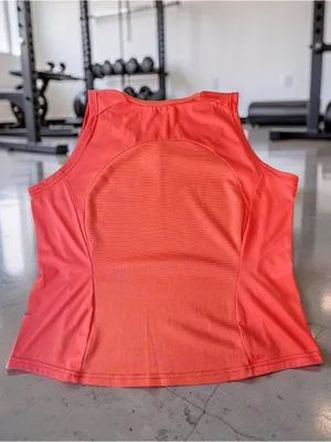 Patagonia Made in USA Athletic Tank Top orange Mesh Size Large thumbnail 13