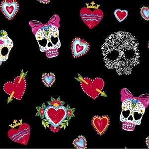 Heartsoul Dia de Las Flores print scrub top thumbnail 2