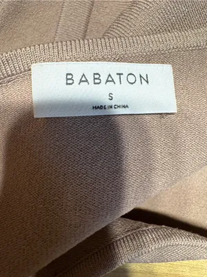 Babaton‎ One-Shoulder Ribbed Crop Top - small Brown Aritzia thumbnail 3