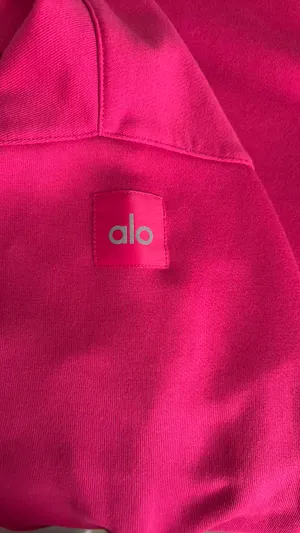 Alo polo club Henley pullover magenta pink size small thumbnail 3