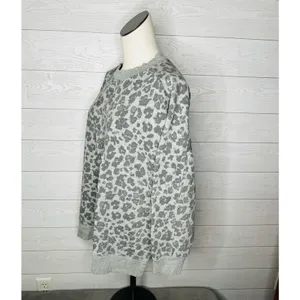Gap gray leopard print pullover tunic drop shoulder Size XXL thumbnail 2
