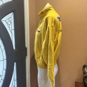 Gm yellow collared pullover sweatshirt Gold Size L thumbnail 3