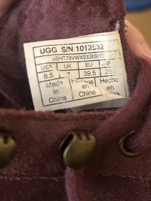UGG Bethany Ankle Boots Lace Up Suede Sheepskin Chukka Booties Burgundy Size 8.5 thumbnail 7