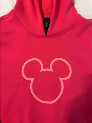 Lululemon x Disney Mickey Size Fleece Oversized Hoodie Lip Gloss Pink thumbnail 6