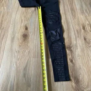 Alo Yoga High-Waist Moto Leggings Size M Black Glossy Faux Leather thumbnail 6