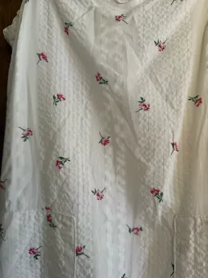 White floral shift dress thumbnail 2