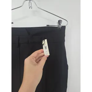 Banana Republic Pants Womens 8 Black High Rise Straight Leg V-Back Patch‎ Pocket thumbnail 2