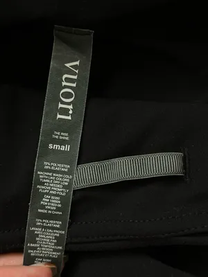 Vuori pace high rise reflective leggings black small thumbnail 10