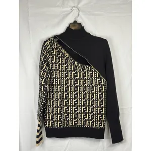 Women’s Beige Knit Sweater Pullover Long Sleeve Zipper‎ Casual Small thumbnail 2
