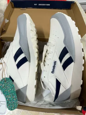 Reebok Rewind Run Sneakers GV8544 White Grey3 Blue Size 8 Men thumbnail 8