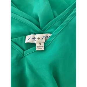 She + Sky Women's Emerald Green Blouse thumbnail 3