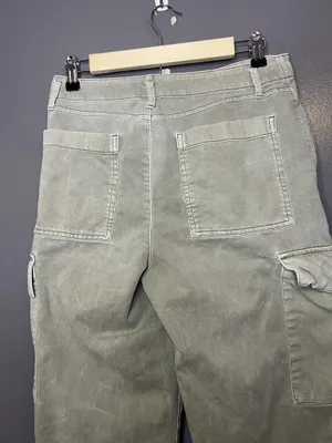Gap Pants Womens 6 Green Loose Khaki Cargo Twill Relaxed Fit Pockets Casual thumbnail 5