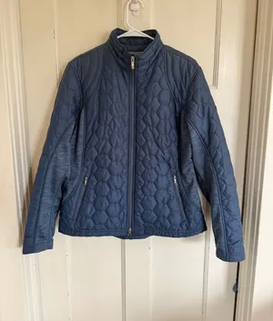 Ariat women's blue gray quilted Volt Insulated jacket‎ size xl thumbnail 1