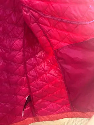NORTH FACE Coral Quilted Down Nylon Jacket Thermoball Full Zip Size Larhe thumbnail 8