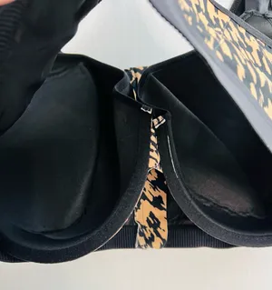 Avenue Sports Front Zip Animal Print Bra thumbnail 3