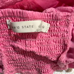 Altar'd State Pink Ruffled Crop Top thumbnail 5
