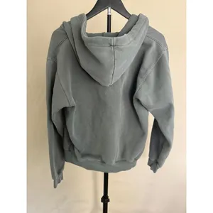 Brandy Melville Christy 1984 Zip Up Hoodie Gray Faded Oversized One Size thumbnail 3