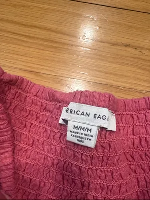 American Eagle Outfitters Pink Eyelet Tiered Mini Skirt thumbnail 2