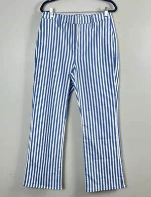 J Crew Slim demi-boot chino pant in stripe BR186 Size 29 thumbnail 3