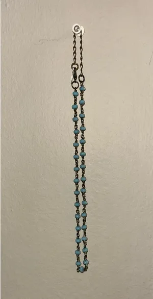 Blue Beaded Necklace thumbnail 2