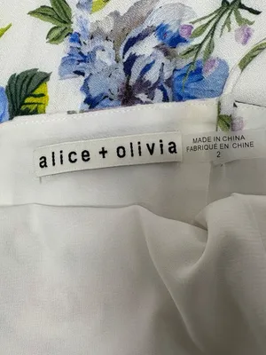 Alice & Olivia Trixie Floral Spaghetti Strap Mini Dress - Size 2.‎ thumbnail 6
