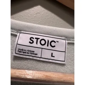 Stoic Double Knit Mock Sweatshirt Cropped Size Large Athleisure Outdoors‎ Active thumbnail 4