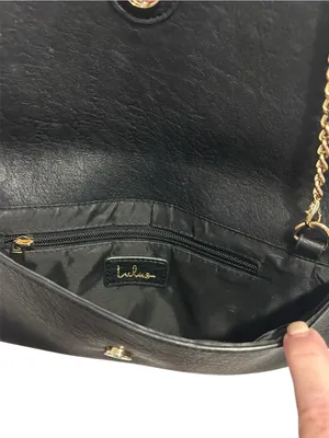 NWOT Lulus A Stitch In Time Vegan Envelope Bag With Chain thumbnail 6