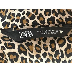 Zara Beige Black Leopard Animal Print Sleeveless Cami Camisole Crop Top Size S thumbnail 3