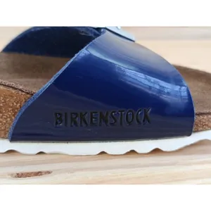 Birkenstock Madrid Blue Patent Sandals Size EU 36 US 5.5 Slightly Used thumbnail 8