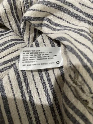 Universal Threads Striped Button-Front Mini Dress in Gray and White thumbnail 8