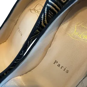 Christian Louboutin Daffodile Platform Pumps Heels Panama Geometrico Size 39 thumbnail 15
