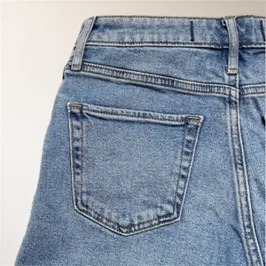 Hollister Light Wash High Rise Dad Jeans W27‎ L31 Slit Hem Stretch Denim Retro thumbnail 8