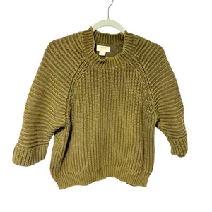Anthropologie Maeve Mackenzie Green‎ Chunky Knit 3/4 Sleeve Sweater Size XS thumbnail 2