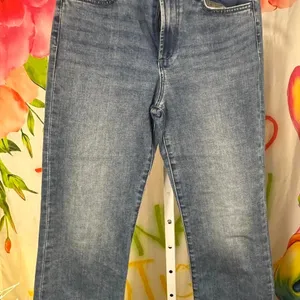 Joe's Jeans J48. blue denim jeans with button fly thumbnail 1
