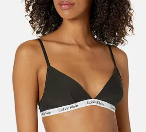 Calvin Klein Women's Black Unlined Triangle‎ Carousel Bra/ Bralette Size Small thumbnail 1