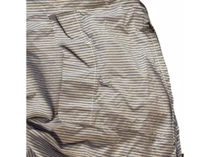Anthropologie LyreBird Blue Striped Pleated Cotton Boxer Shorts - Size M Lounge thumbnail 8