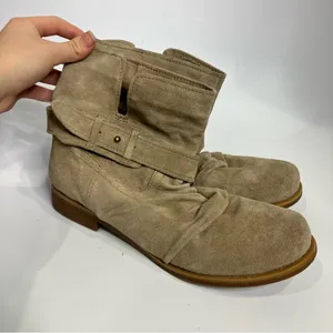 Nine West tan‎ suede leather boots size 9 thumbnail 2