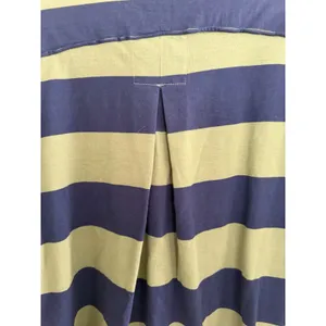 Free People We The Free Peyton Rugby Tee Blue/Green Stripe Women's Size Small‎ thumbnail 10
