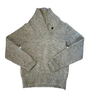 Vtg 70s LL Bean Pullover Wool Heavy‎ Cowl Neck Sweater USA Made Womens L Oatmeal thumbnail 1