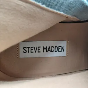 Steve Madden Womens Denim Ankle Boots Size 9.5 Blue Pointed Toe Coastal Cowgirl thumbnail 5