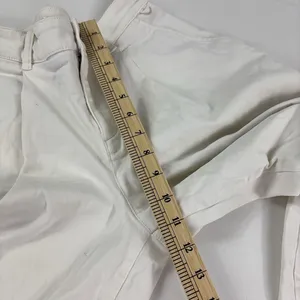 Maeve Anthropologie Pants Womens 2 White Cropped Wide Leg Twill Pleated Stretch thumbnail 8