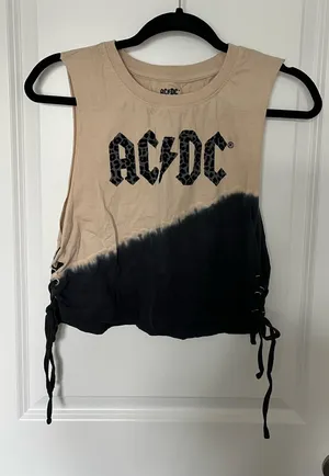 AC/DC tank top Tan Size M thumbnail 1