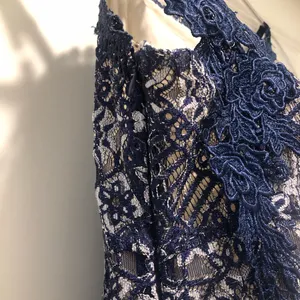 Foxiedox Anthropologie daleyza Lace‎ Square Neck Midi dress Navy Blue Size small thumbnail 4