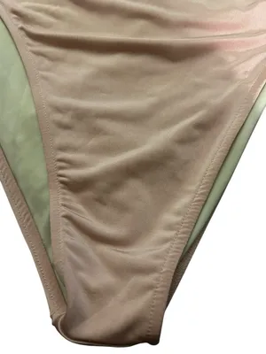 New Free People EastNWest label pink shimmer one piece swimsuit No Tie Small thumbnail 6