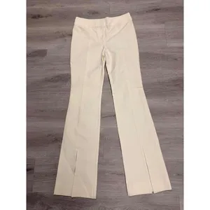 Maeve Slit-Hem Flare Trousers in Soft White Size 8 thumbnail 4