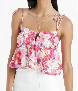 Show Po. Ain't No Sweetie‎ crop Top Pink Size 8 NWT thumbnail 1