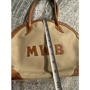 Vintage King Ranch Canvas Leather La Bolsa Bag‎ STAMPED JJ Kingsville Texas thumbnail 10