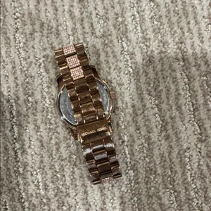 Michael Kors Rose Gold and Brown Timepiece thumbnail 3